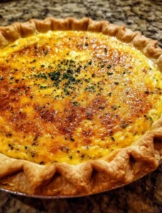 Savory Cheddar and Herb Quiche