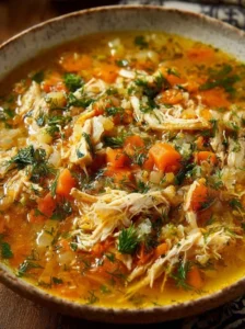 Savory Chicken and Cabbage Soup