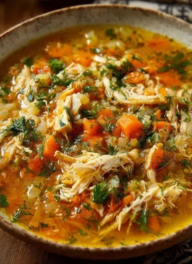 Savory Chicken Cabbage Soup