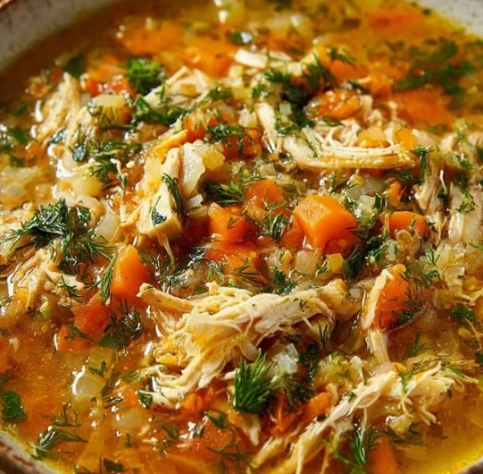 Savory Chicken Cabbage Soup