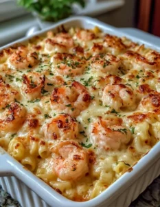 Shrimp Scampi Pasta Bake