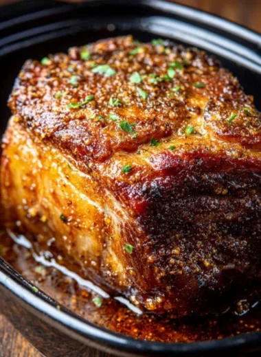 Slow Cooker 3ingredient Maple Mustard Pork Roast