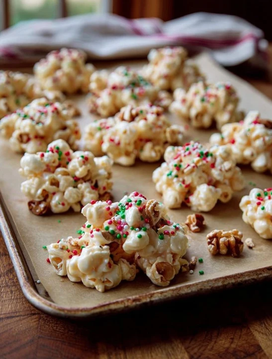 Slow Cooker 4ingredient White Chocolate Candy Clusters