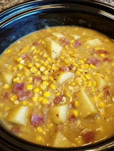 Slow Cooker Amish Corn Chowder