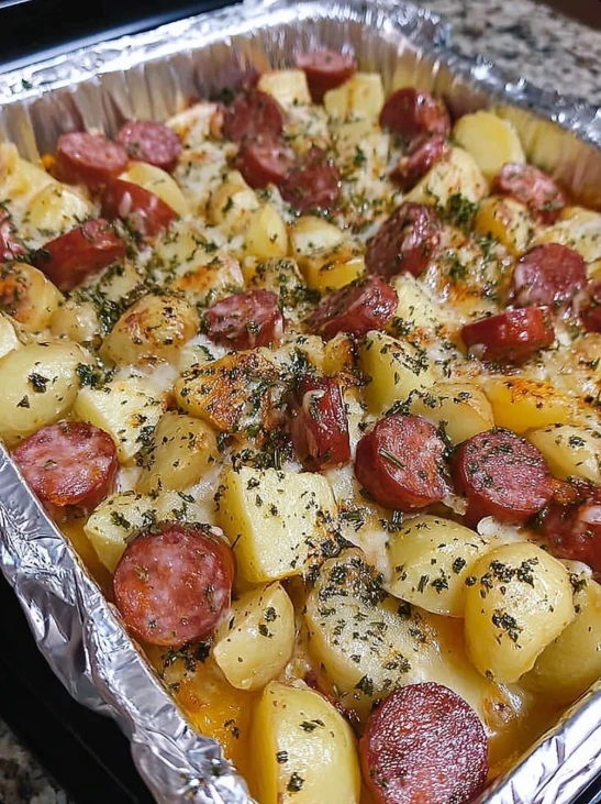 Smoked Sausage Potato Bake