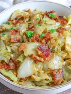 southern fried cabbage