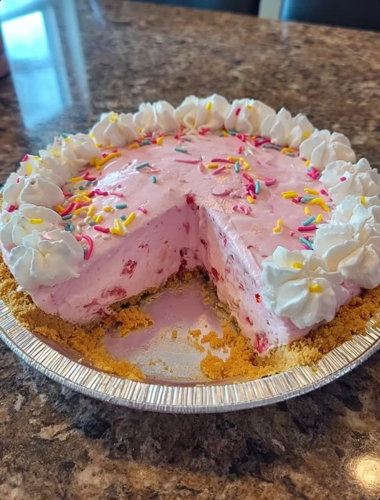 Sunday-Table Kool-Aid Pie Recipe Easy Kool-Aid Pie For Family Dinner Homemade Comfort Kool-Aid Pie Best Kool-Aid Pie Sunda...