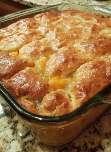 Triple Crust Peach Cobbler