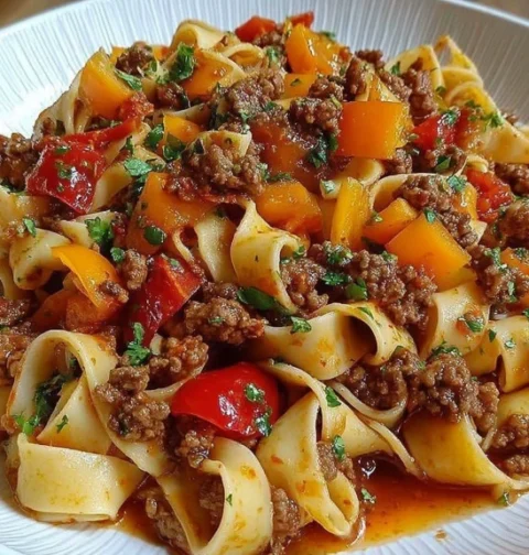 Warm Sundaystyle Italian Drunken Noodles