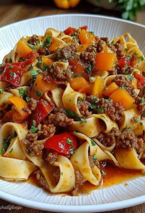 Warm Sundaystyle Italian Drunken Noodles