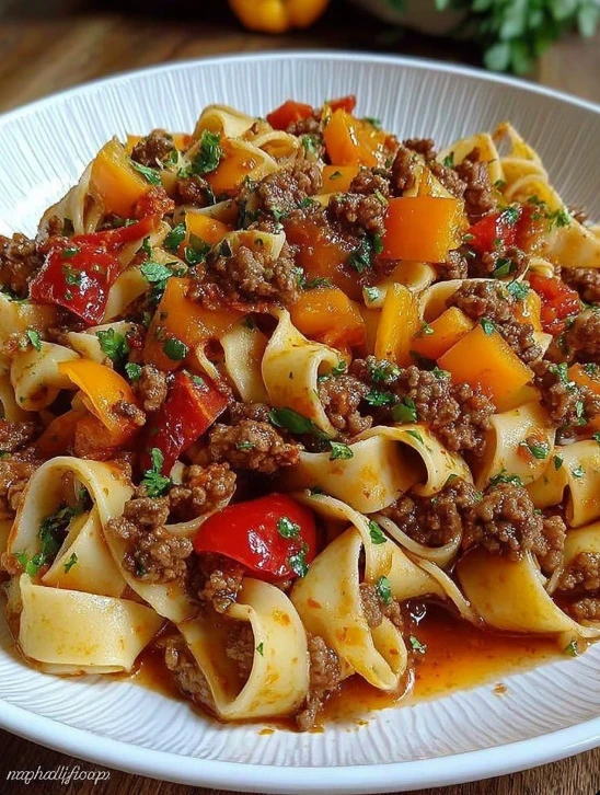 Warm Sundaystyle Italian Drunken Noodles