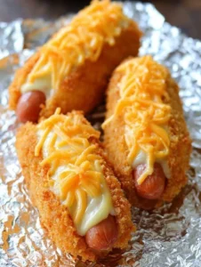 Warm Sunday-Style Cheesy Corn Dog Bites