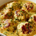 Low Carb Keto Breaded Chicken Cutlets with Creamy Mushroom Gravy