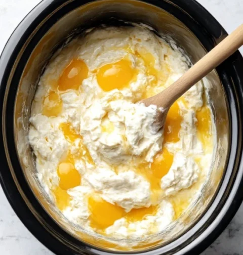 4ingredient Overnight Slow Cooker Yogurt Breakfast Custard