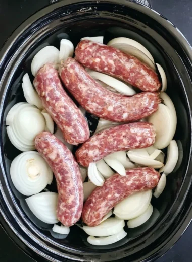 4ingredient Slow Cooker Sausage Supper