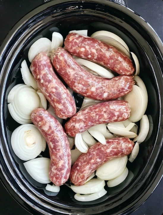 4-Ingredient Slow Cooker Sausage Supper