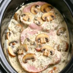 4-Ingredient Slow Cooker Lemon Blueberry Spoon Cake