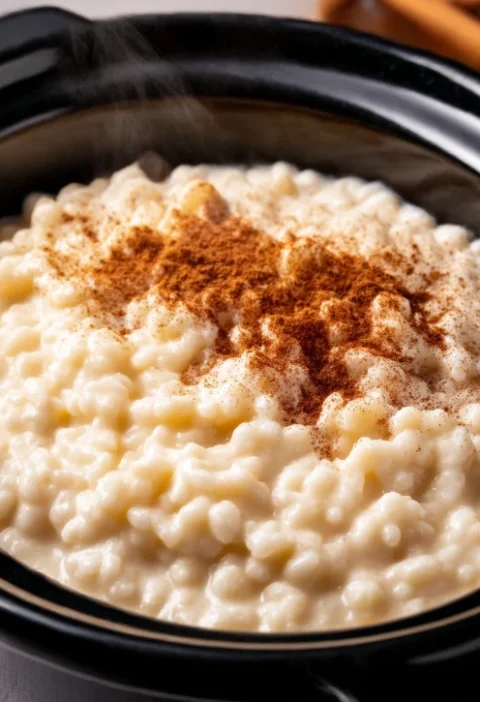 5ingredient Slow Cooker Arborio Rice Pudding