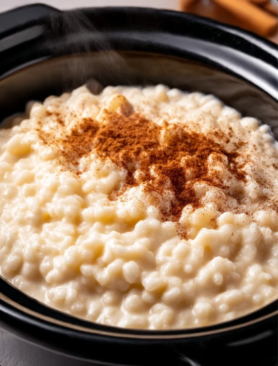 5ingredient Slow Cooker Arborio Rice Pudding