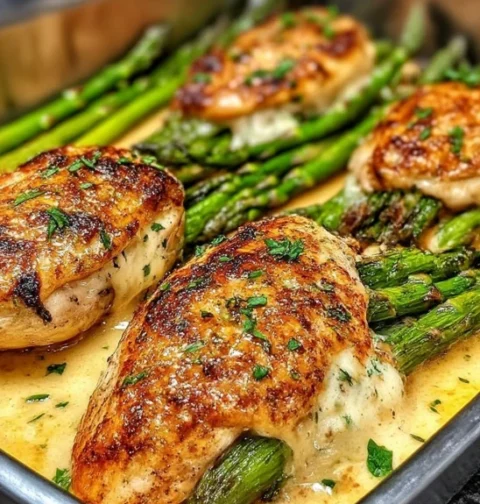 Asparagus Stuffed Chicken Breast