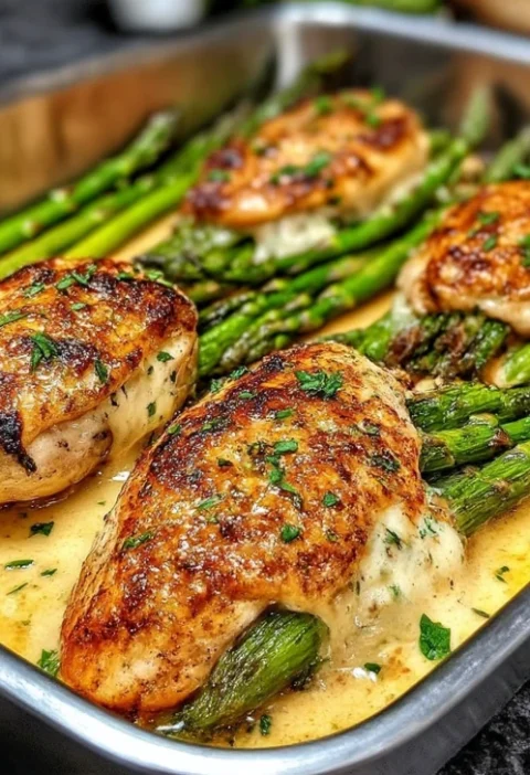 Asparagus Stuffed Chicken Breast