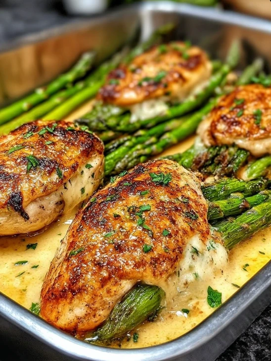 Asparagus Stuffed Chicken Breast