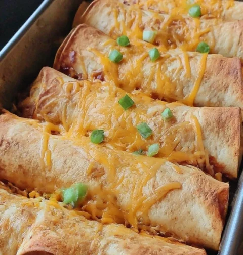 Baked Chicken Chimichangas