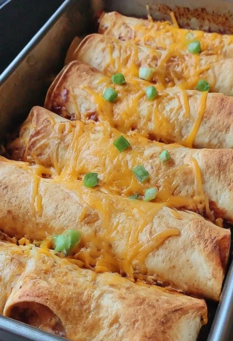 Baked Chicken Chimichangas