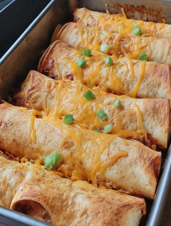 Baked Chicken Chimichangas