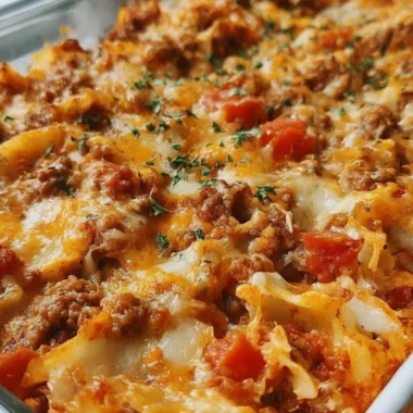 Cabbage Beef Bake