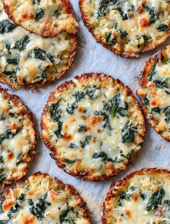 Cauliflower Spinach Taco Shells