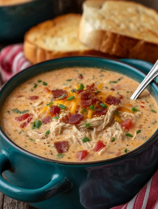 cheesy rotel chicken soup