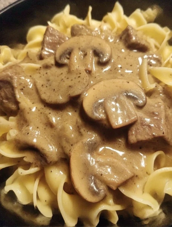 Church Supper Beef Stroganoff Casserole