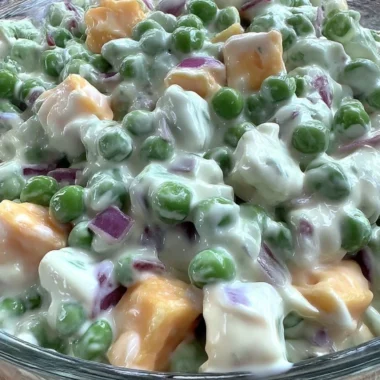 Classic Creamy Pea Salad