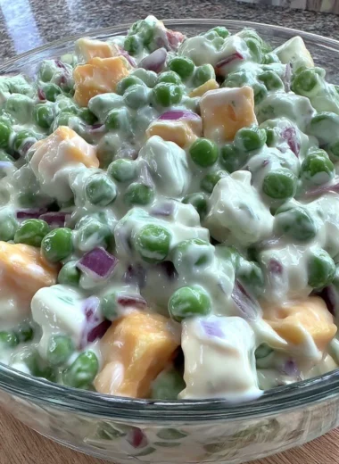 Classic Creamy Pea Salad
