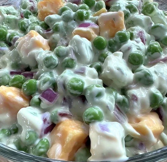 Classic Creamy Pea Salad