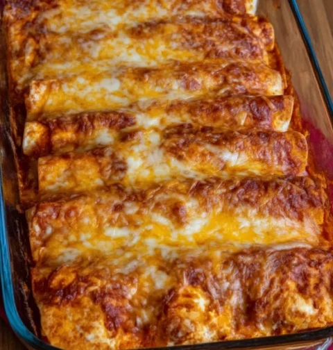 Cottage Cheese Chicken Enchiladas