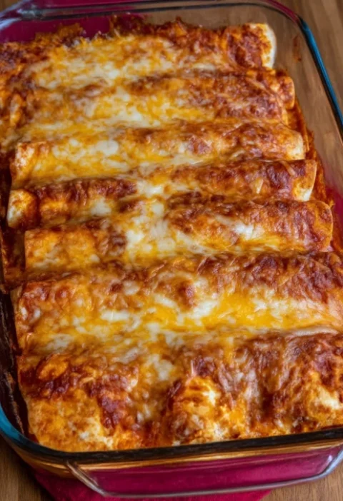 Cottage Cheese Chicken Enchiladas