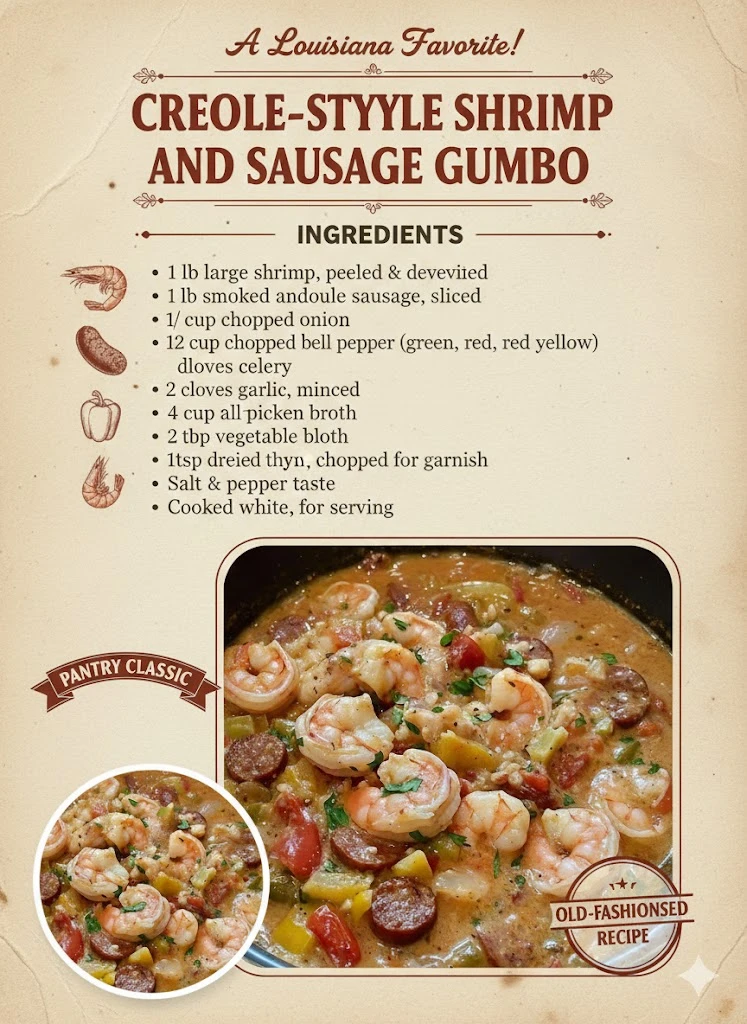 Creole-Style Shrimp and Sausage Gumbo