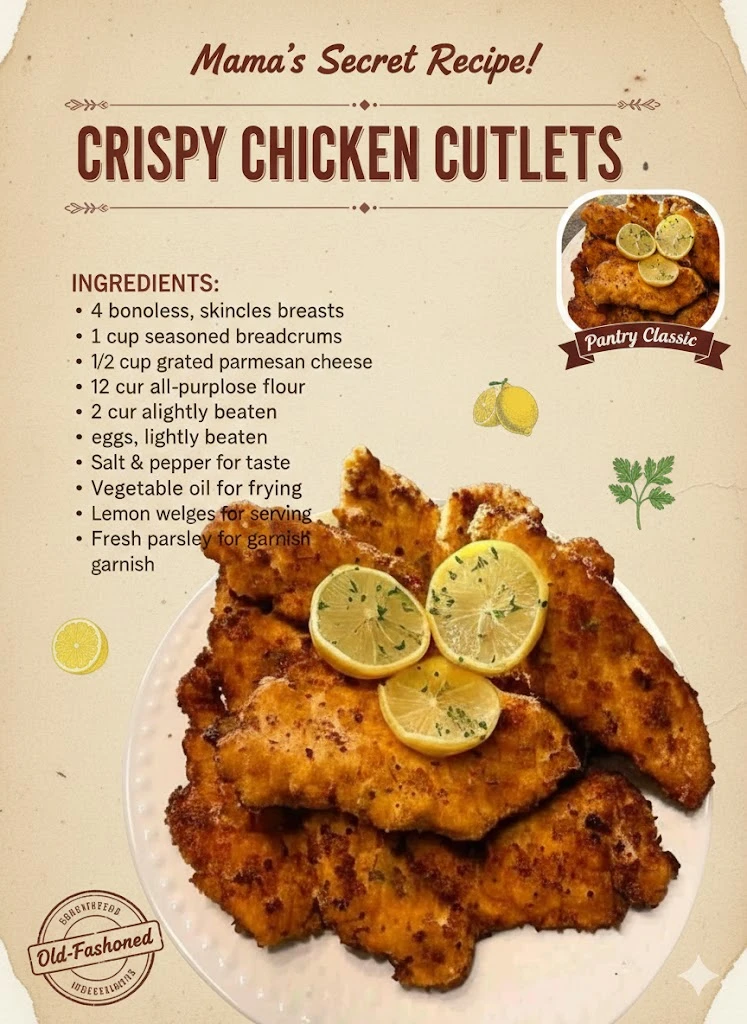 Crispy Chicken Cutlets
