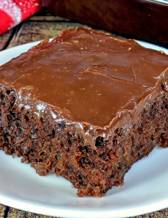 double chocolate coca cola cake