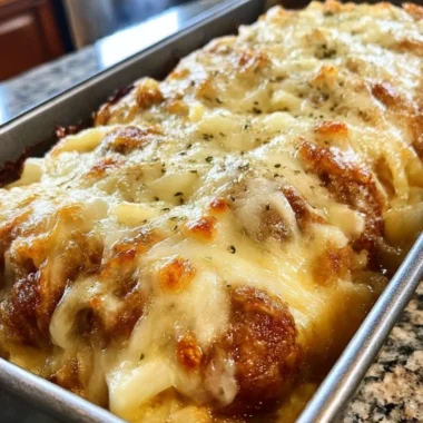 French Onion Meatloaf Melted Swiss Cheese