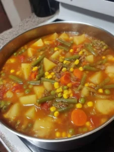 Grandma’s Slow Cooker Beef and Vegetable Soup