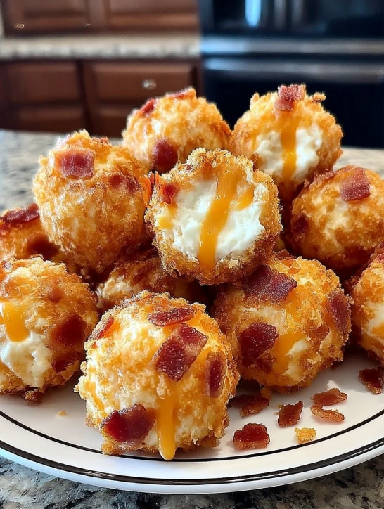 Low Carb Bacon Cheddar Mini Cheese Balls