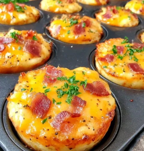 Low Carb Egg Bacon Cheese Bites