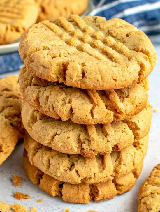 melt in your mouth crispy peanut butter cookies