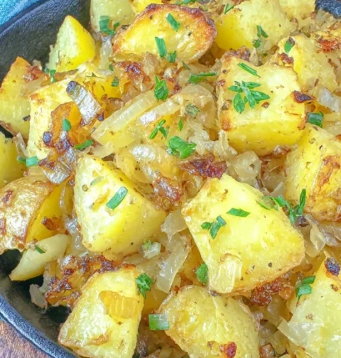 Moms Fried Potatoes Onions