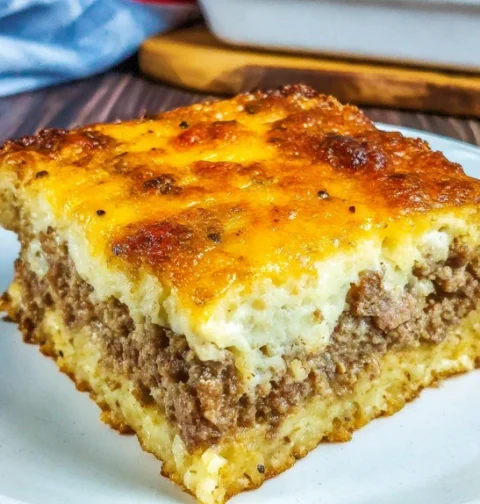 Moms Impossible Cheeseburger Pie