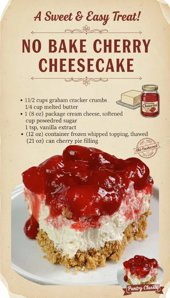 Bake Cherry Cheesecake Recipe