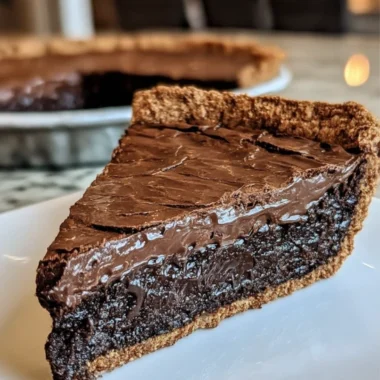 Oldfashioned Family Gooey Brownie Pie